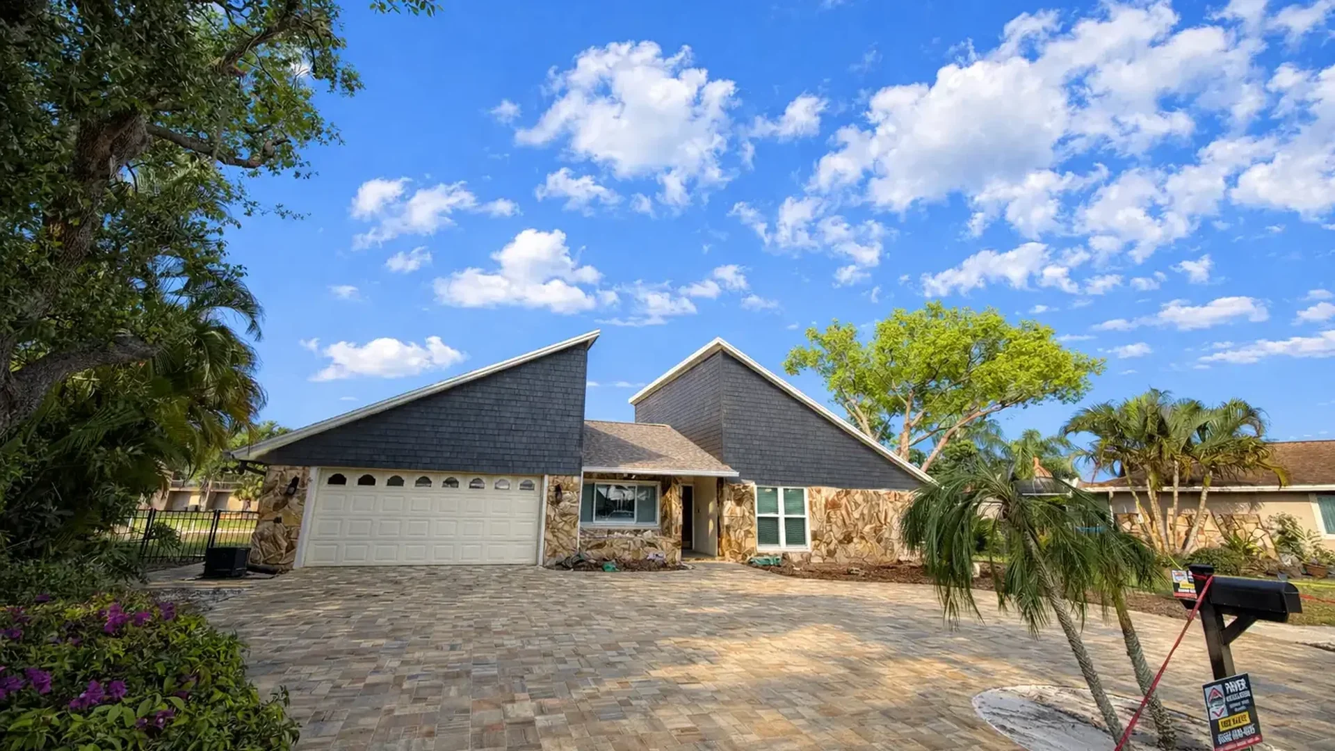 herringbone paver pattern for a Tampa Bay outdoor project