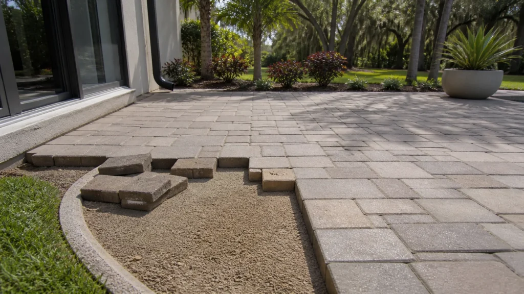 loose pavers for a Tampa Bay outdoor project