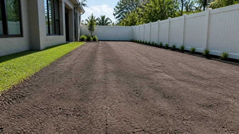 Lawn Grading Before Sod Installation in Florida