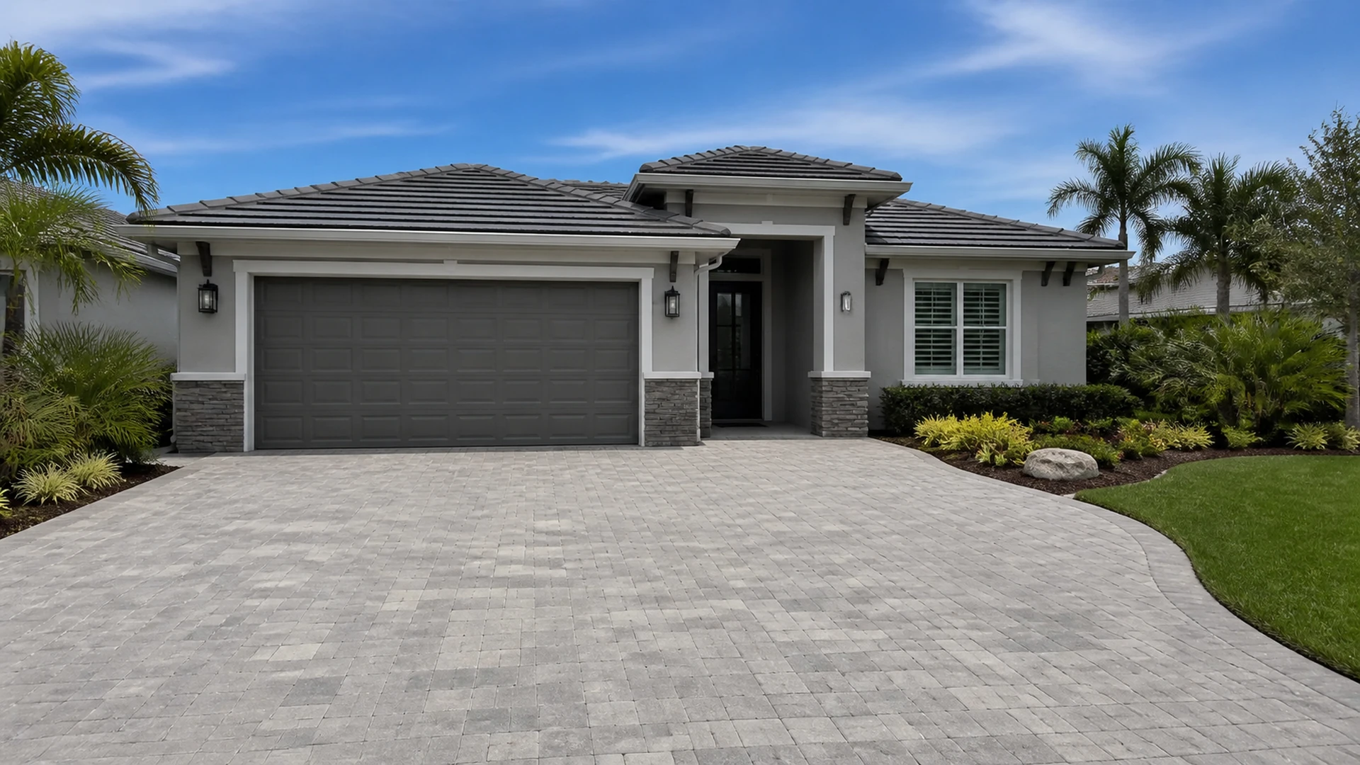 remove oil stains pavers for a Tampa Bay outdoor project