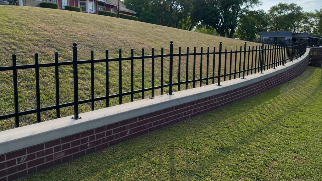 fence planning near pavers at a completed Dr Pavers Design project